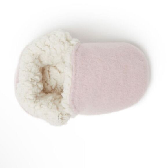 Dearfoams Baby Emerson Felted Sherpa Close Back Slippers. Pink 6-9 mo. New NWT - Picture 6 of 11